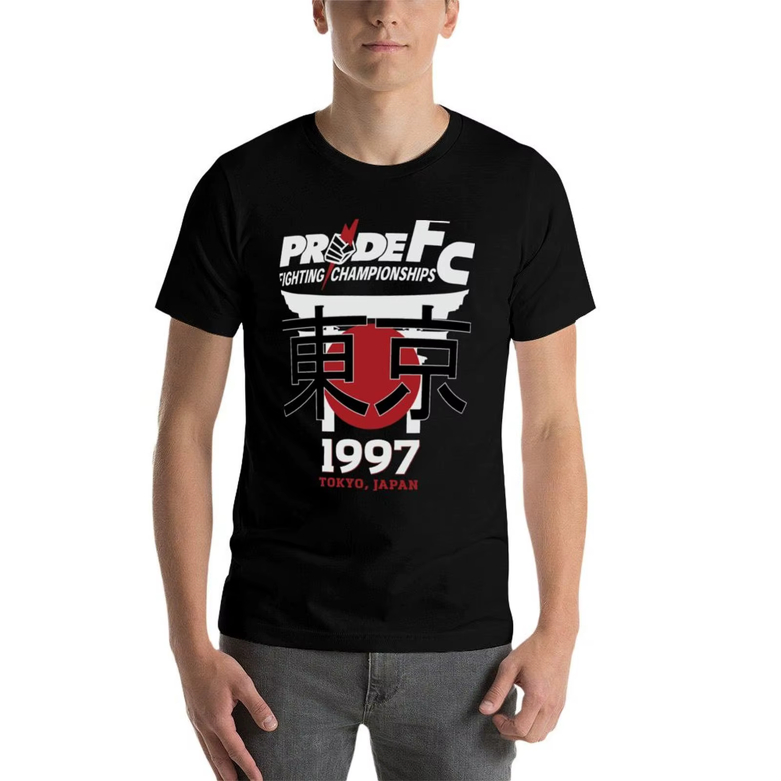 Pride FC Vintage 1997 Tokyo Japon T-shirt à motif graphique créatif