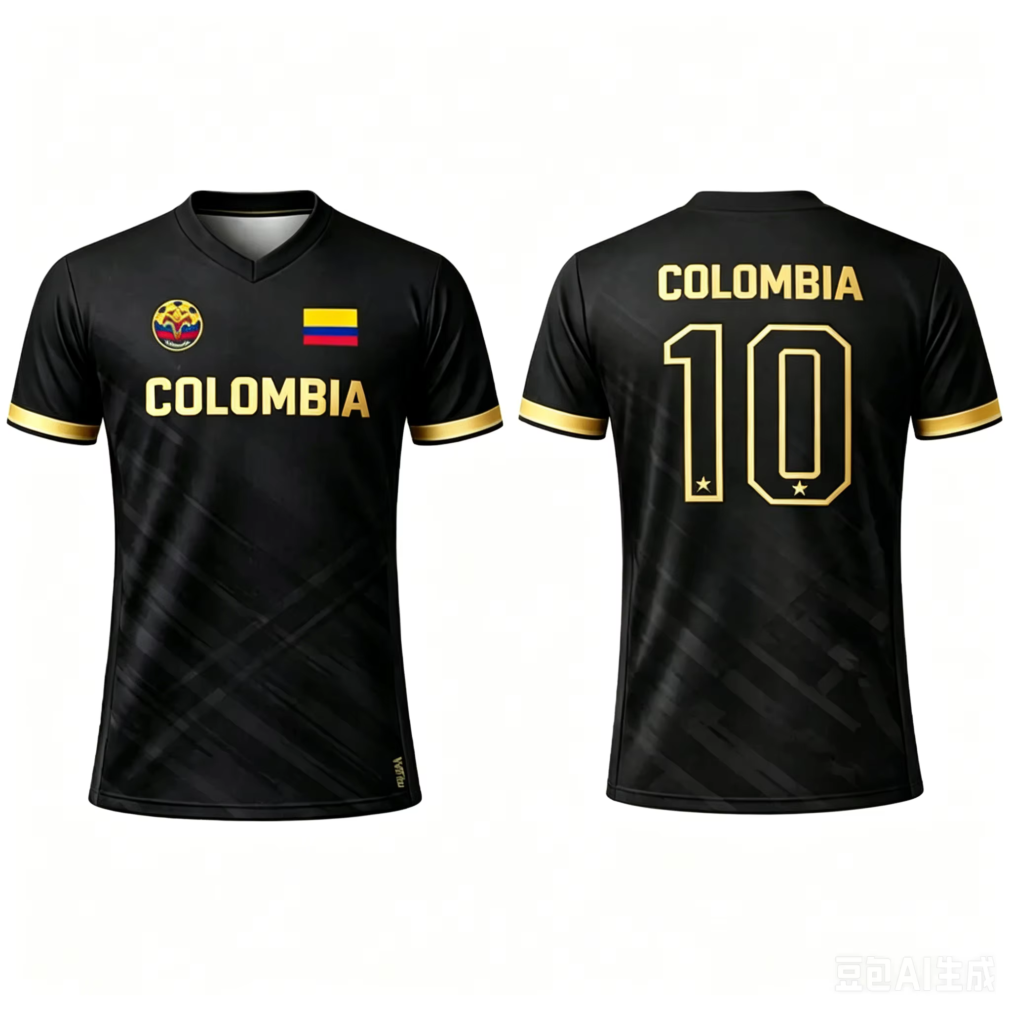 Maillot de football imprimé en 3D avec drapeau colombien pour l'été, respirant, séchage rapide, style familial pour enfants et adultes, entraînement sportif en plein air