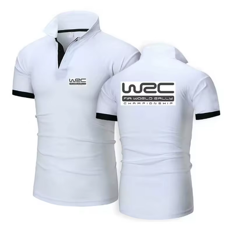 Championnat du monde des rallyes WRC nouvelle mode Polo hommes décontracté col rabattu chemise à manches courtes coupe