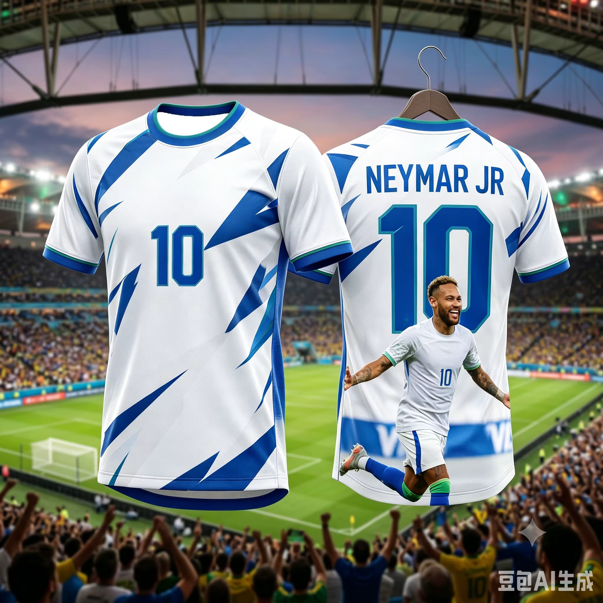 T-shirt de football du Brésil Neymar #