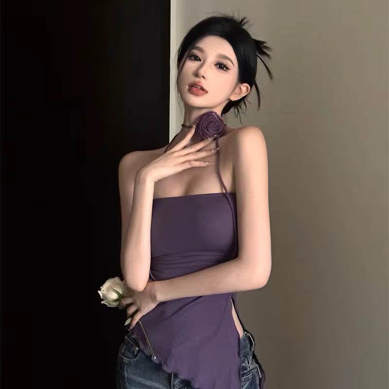 Débardeur à fleurs vintage pour femmes