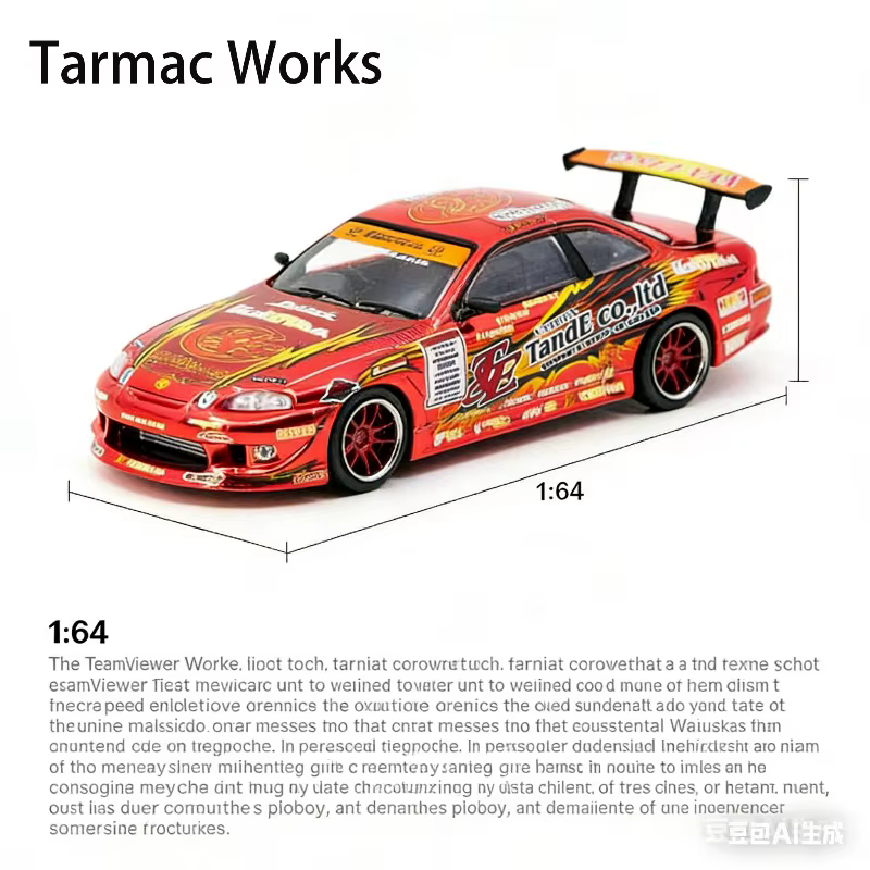 Tarmac Works 1:64 Vertex Toyota TE3006 Soarer Tokyo Motor Show Édition Spéciale Modèle de Voiture Décoration de Bureau