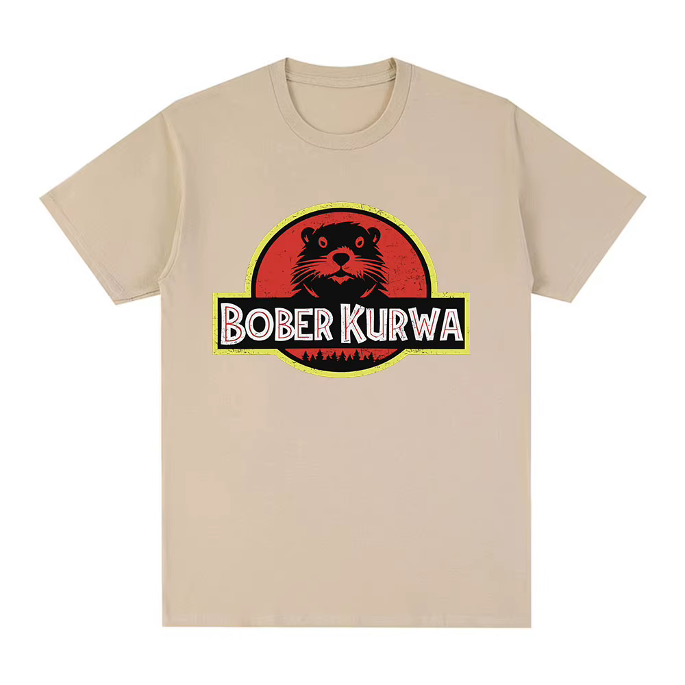 Bober Kurwa Bobr drôle Meme graphique T-shirt hommes femmes mode Hip Hop manches courtes T-shirts amples 100% coton
