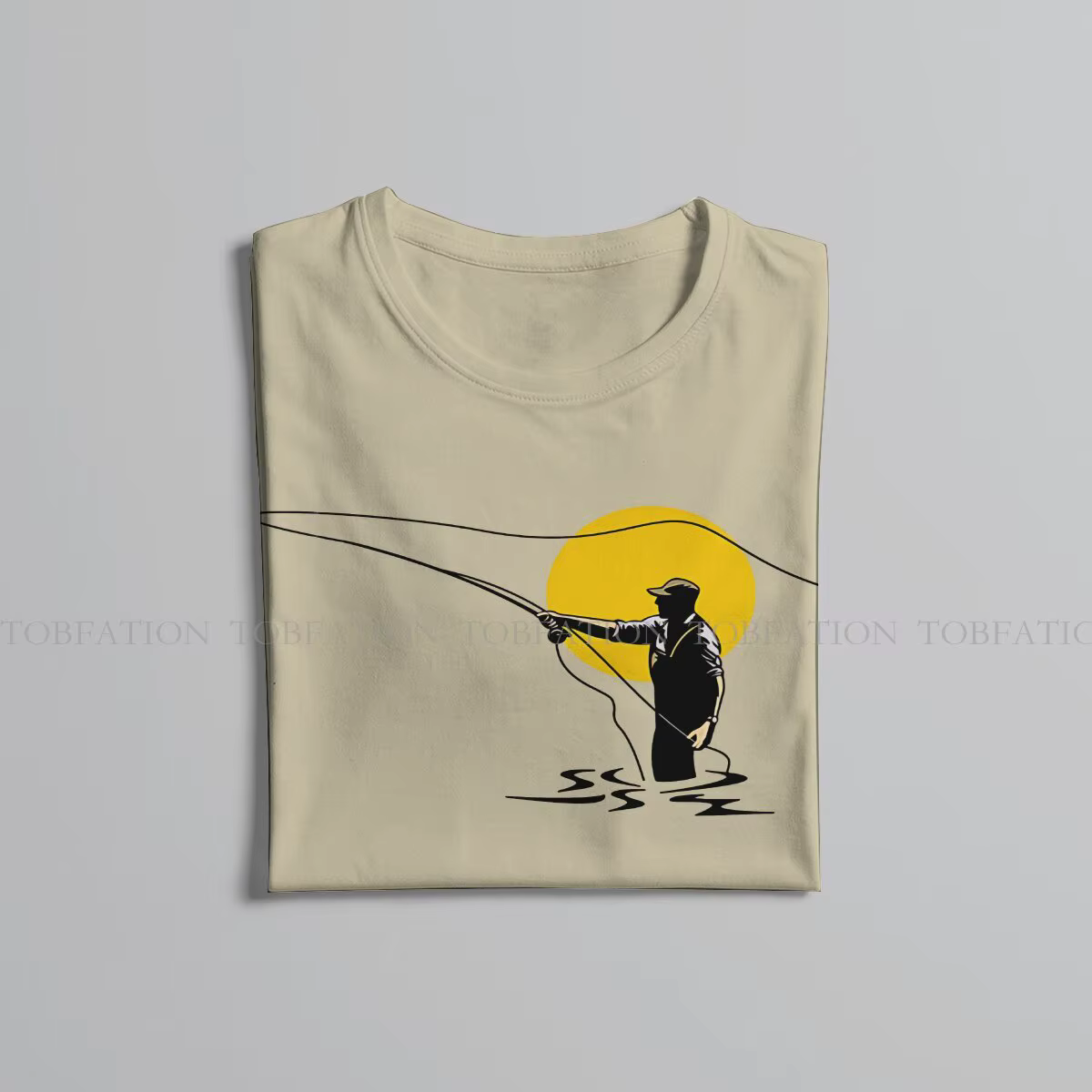 FishSuffolk-T-shirt manches courtes homme, estival et punk, en coton, Harajuku