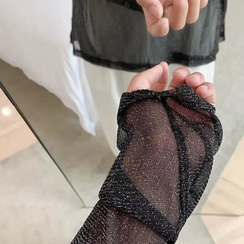 T-Shirt en Maille Transparente pour Homme