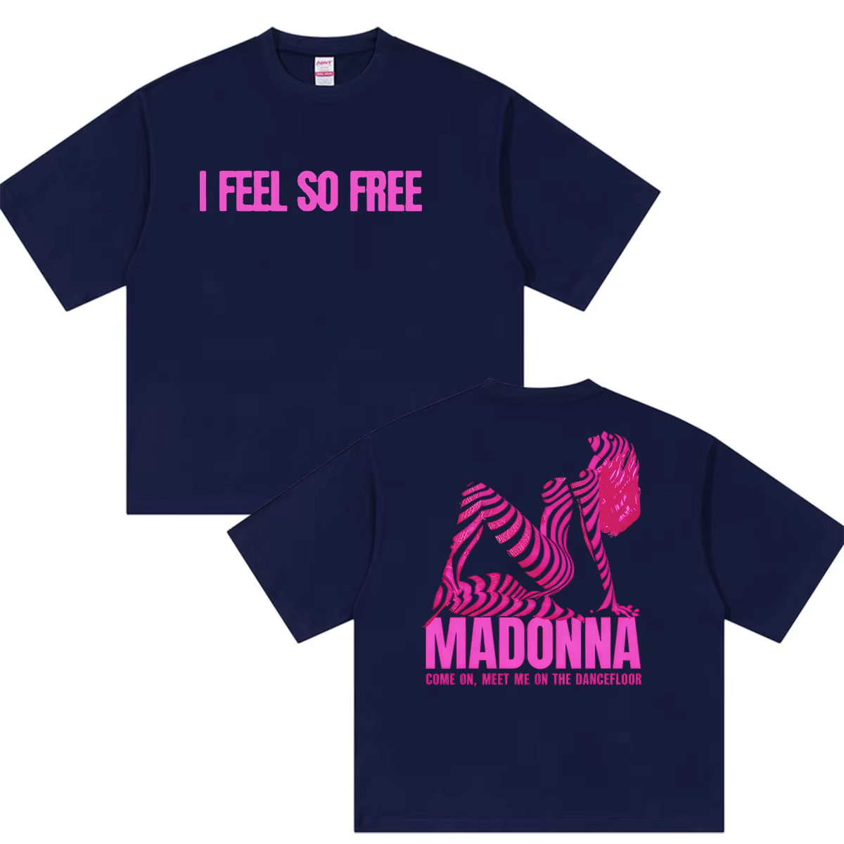Madonna I Feel So Free Tour 2026 T-shirts graphiques pour hommes et femmes
