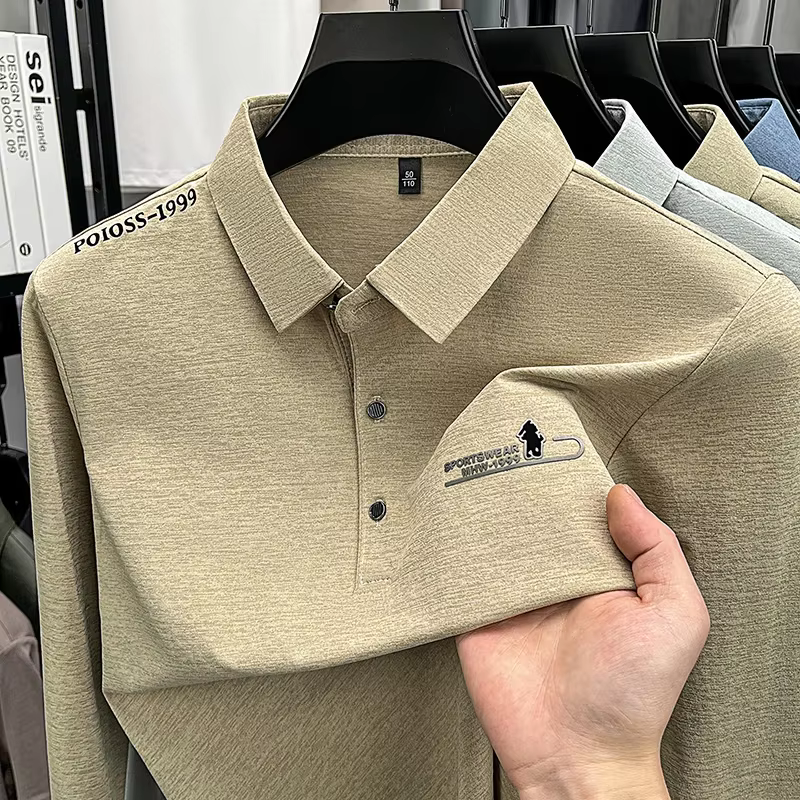 Polo à manches longues pour homme