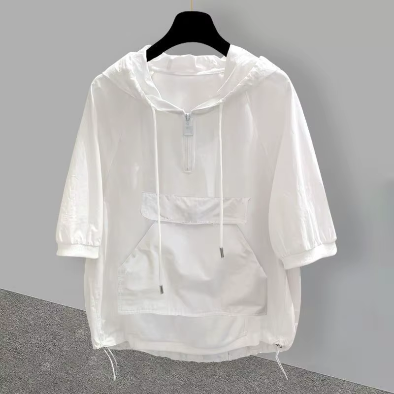 T-shirt à capuche à manches courtes pour hommes
