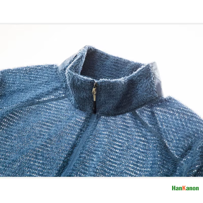 Sweat-shirt à col montant et demi-zip pour homme