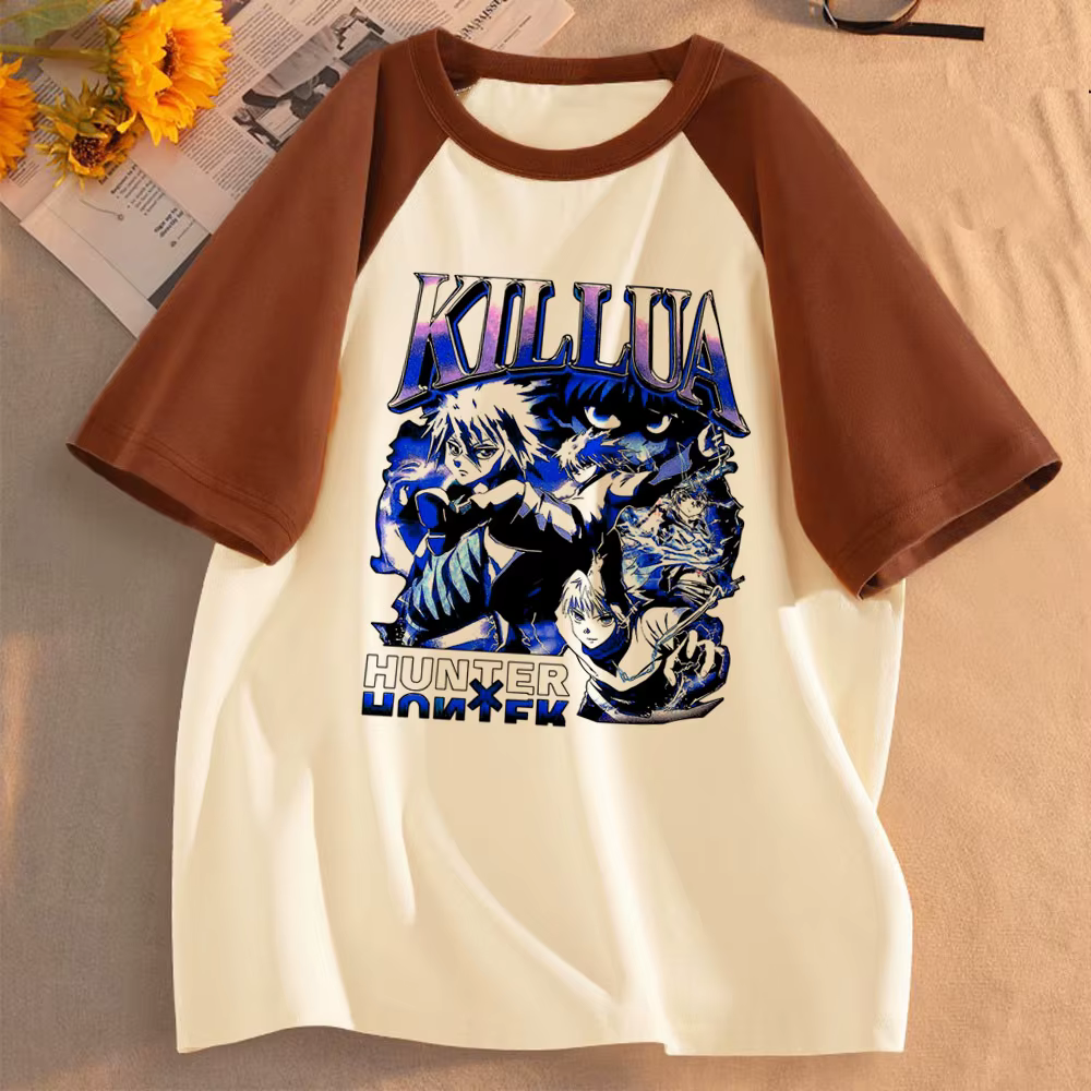 Hunter x Hunter chemise fille kawaii université numérique harajuku femmes années 2000 t-shirt respirant numérique harajuku Y2k hip hop femmes