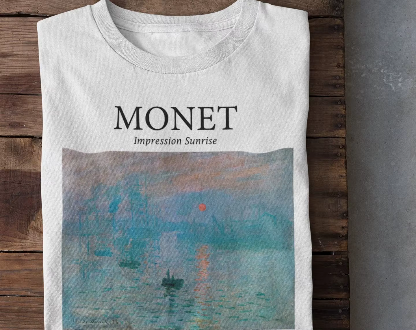 Monet Impression Sunrise chemise-chemise esthétique
