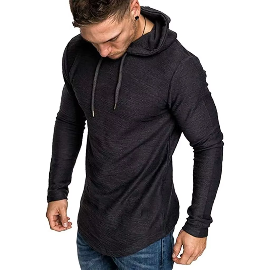 T-shirt à manches longues en coton pour hommes