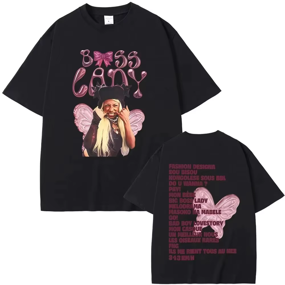 T-shirt graphique unisexe Theodora MEGA BBL Album pour homme et femme