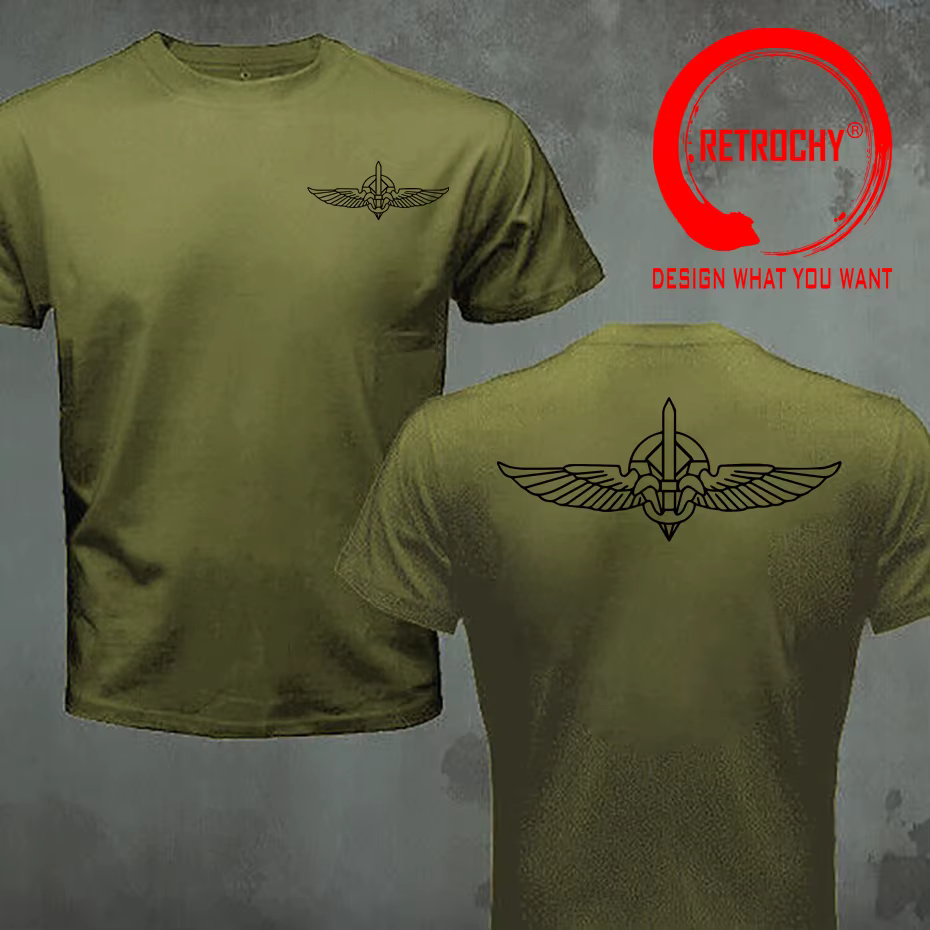 T-shirt imprimé à l'avant et à l'arrière des forces spéciales de l'armée israélienne
