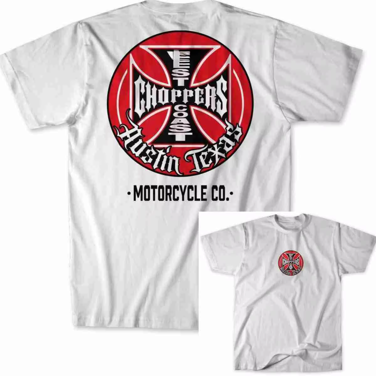 T-shirt graphique vintage West Coast Choppers 100% coton