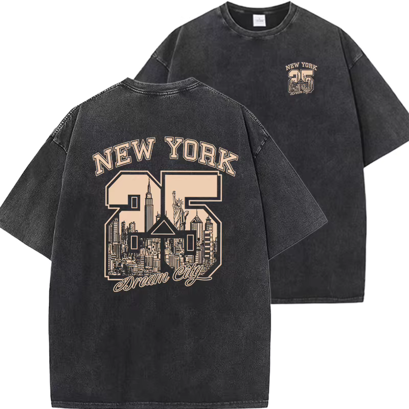 T-shirt à imprimé amusant de la ville de New York pour hommes et femmes
