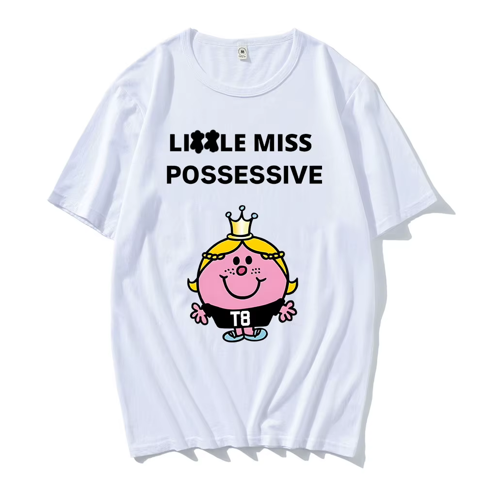 Tate McRae chanteur graphique t-shirts Miss possessif Tour du monde 2025 t-shirt coton haute qualité homme