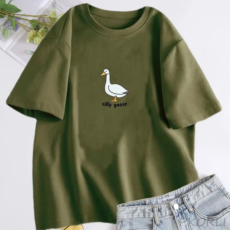 Silly Goose T-Shirt femmes à la mode unisexe