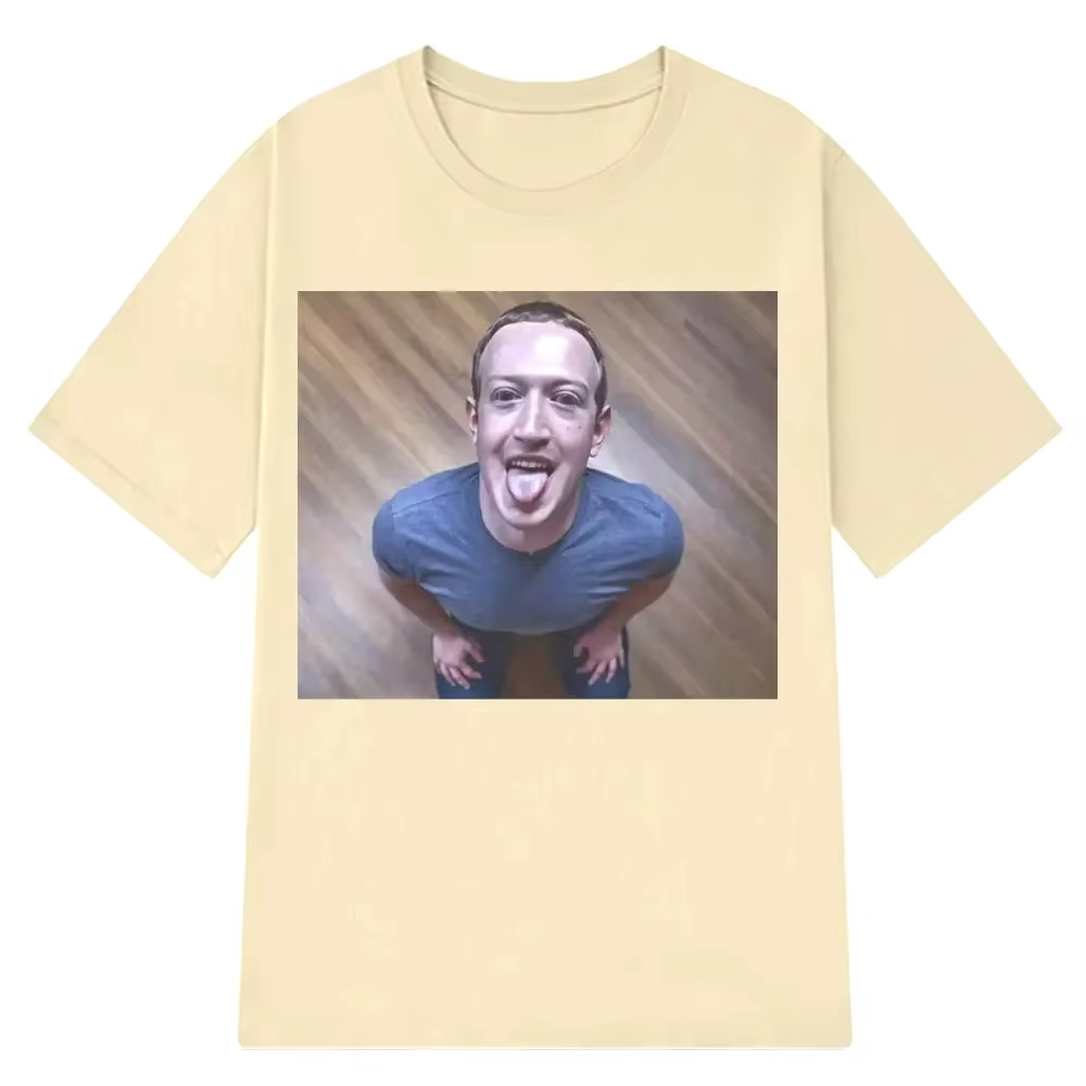 Grande taille drôle cerveau escrime Expression T-shirt Mark Zuckerberg bonne blague