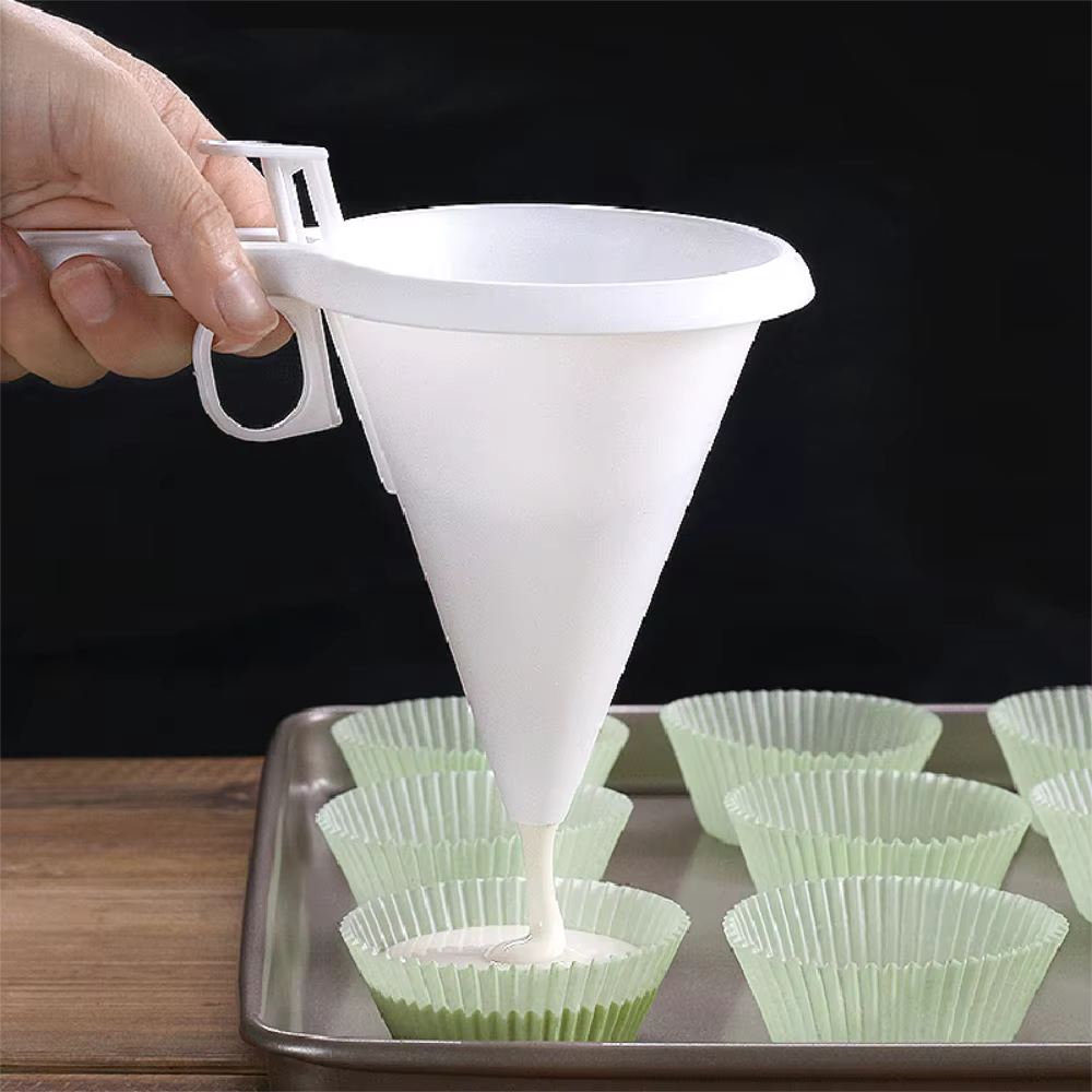 Entonnoir de cuisson à main réglable, outils de cuisson, pâte à crème, distributeur de chocolat liquide, moule à pâtisserie, biscuit Chi, gâteau, crêpes