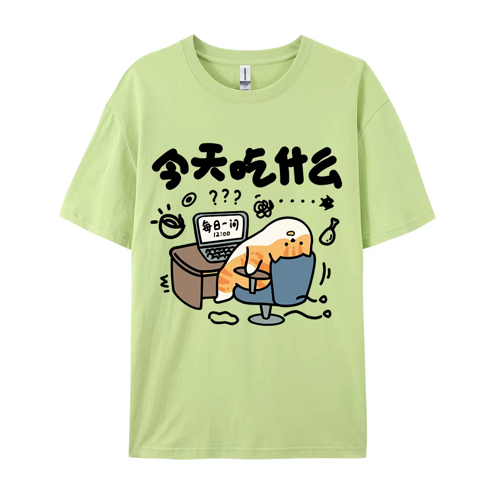 Drôle bande dessinée chat coton femmes T-Shirts dessins animés imprime