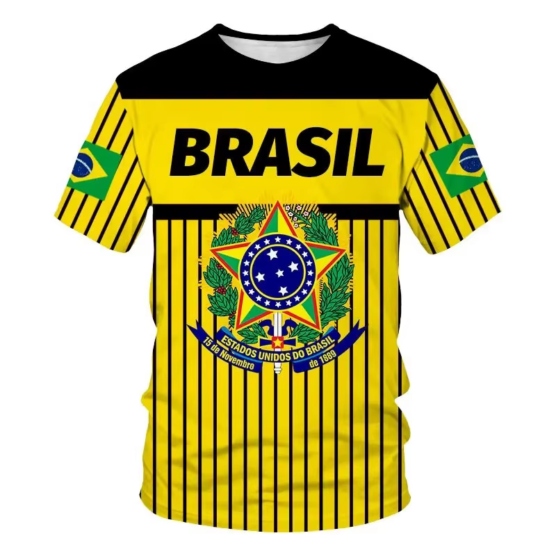 T-shirt graphique de sensation brésilienne pour hommes
