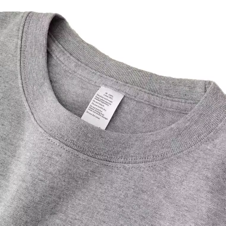 T-shirt en coton épais de bambou pour homme et femme