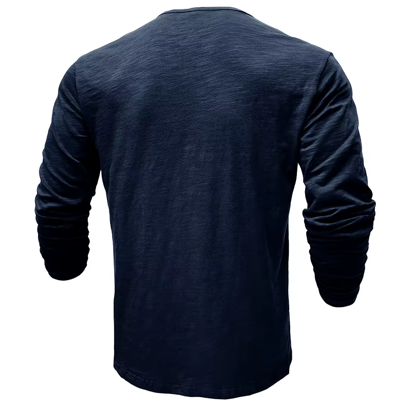 Henley – chemise à manches longues pour hommes