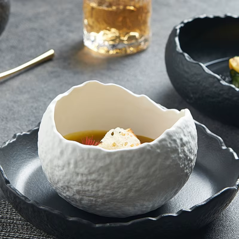 Filles à Dessert en Forme de Coquille d'emouf en Céramique