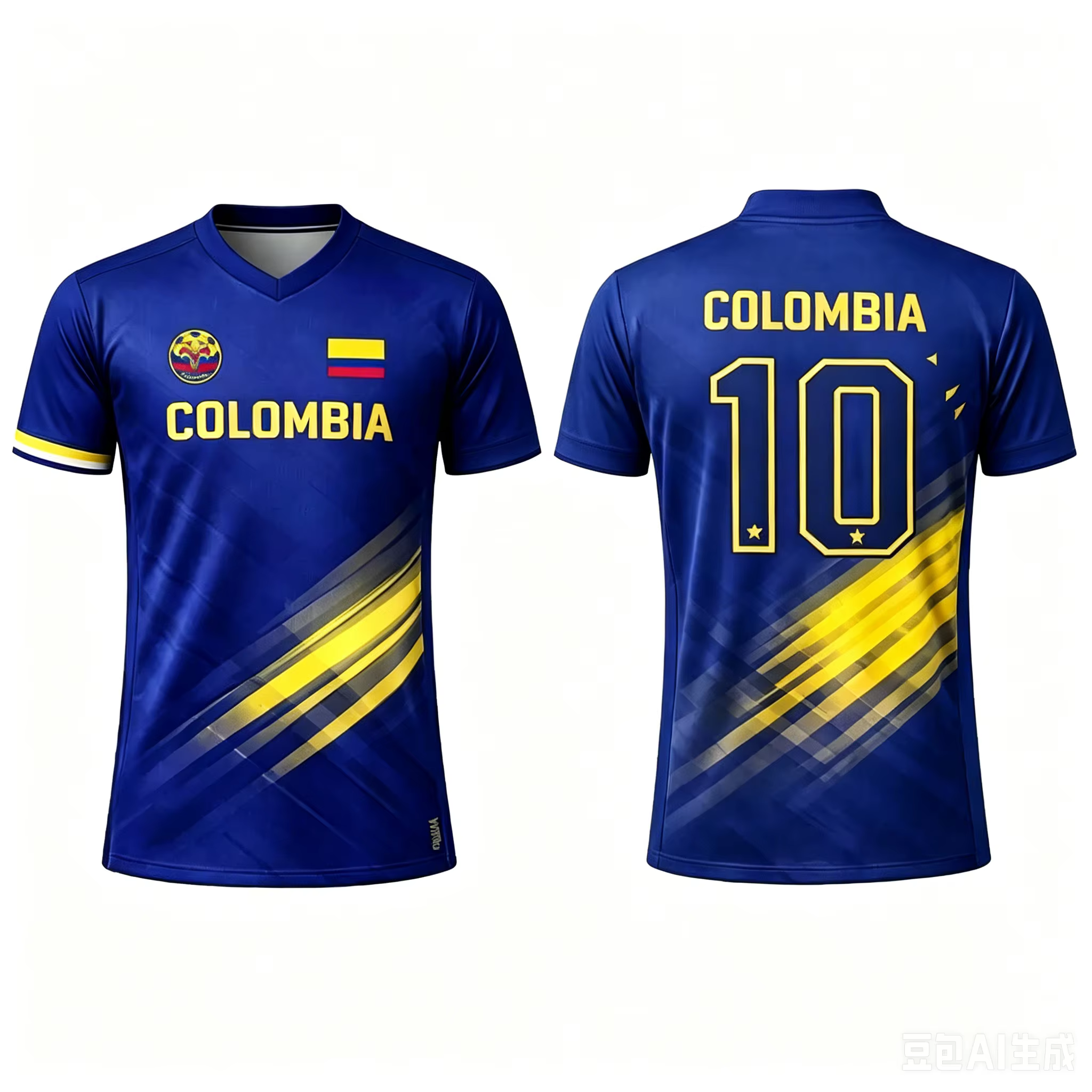 Maillot de football imprimé en 3D avec drapeau colombien pour l'été, respirant, séchage rapide, style familial pour enfants et adultes, entraînement sportif en plein air