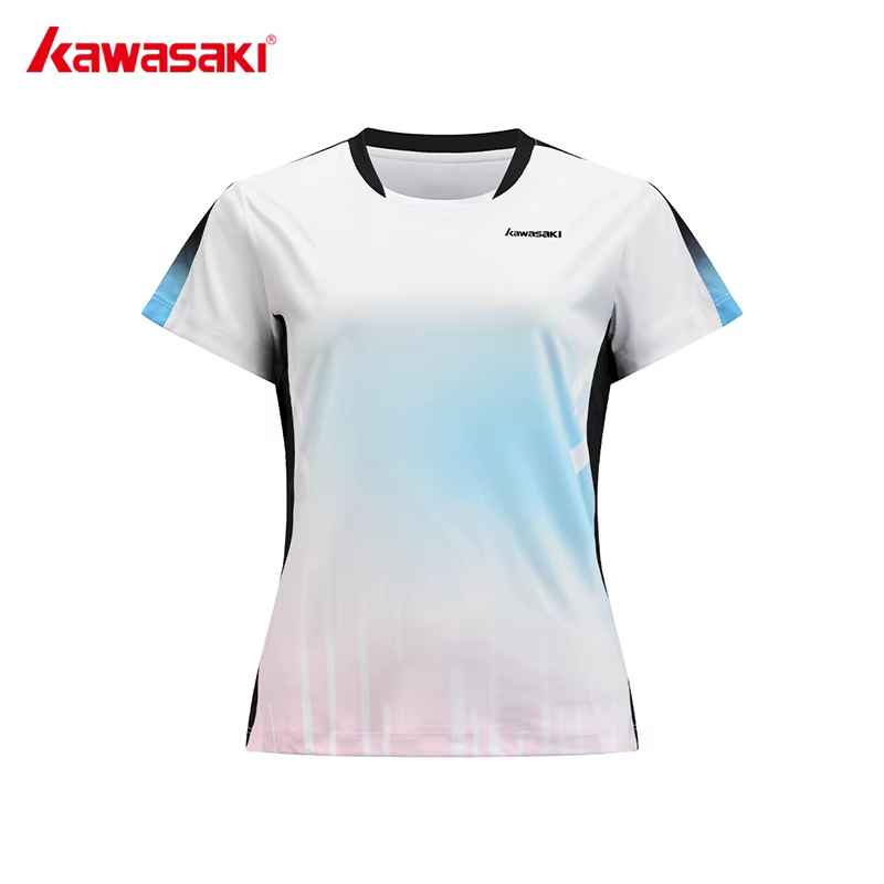 T-shirts pour femmes Kawasaki, vêtements doux à séchage rapide, t-shirt à manches courtes, shorts, vêtements de badminton, uniformes de compétition