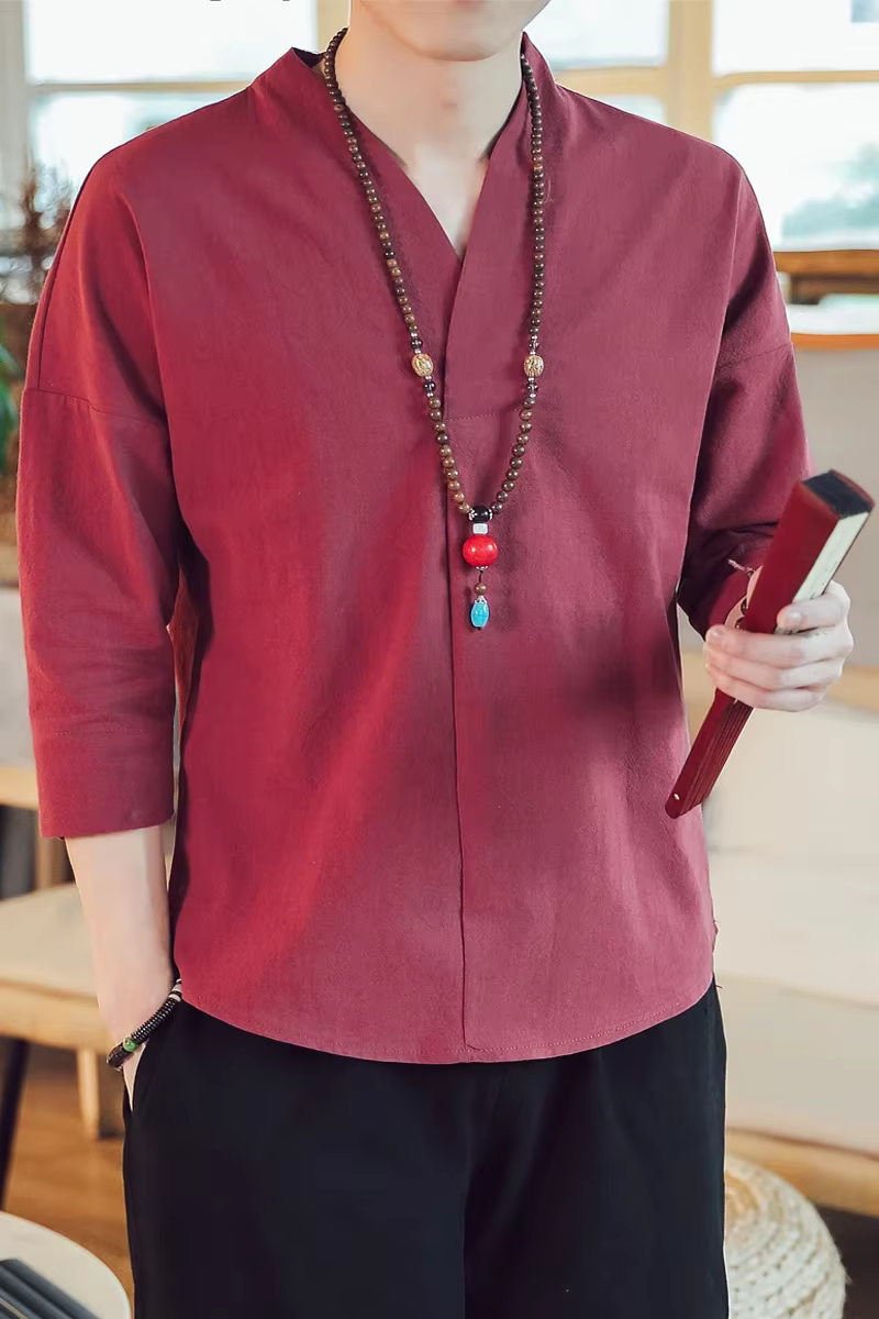 Kimono d'Été à Manches Courtes pour Homme