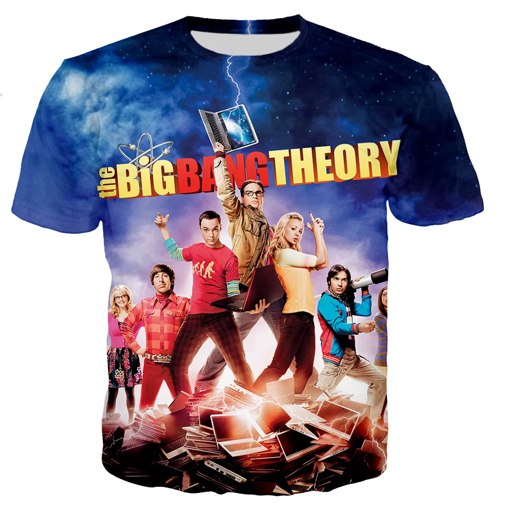 T-shirt The Big Bang Theory pour hommes et femmes