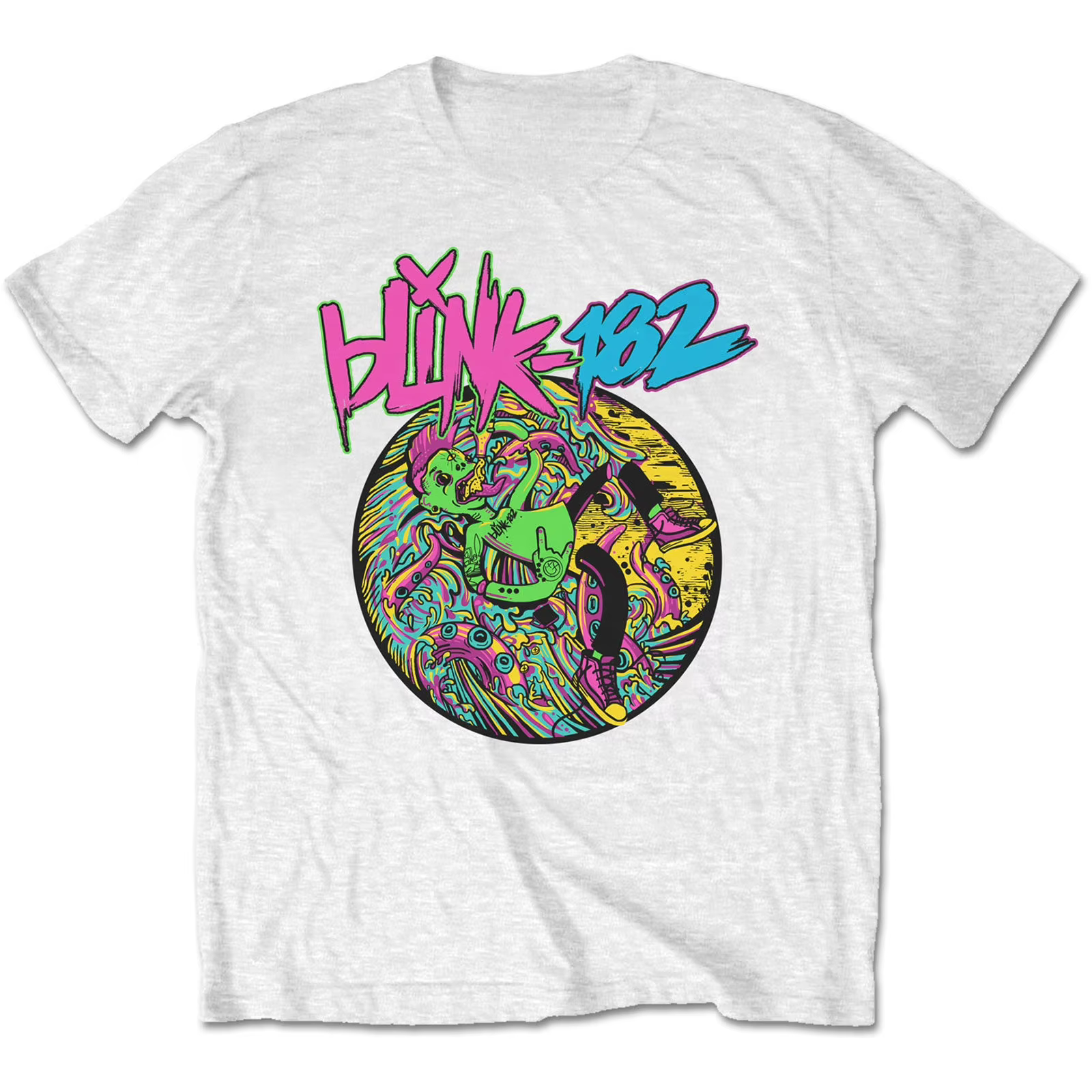 Roger Rabbit Blink-182 Band T-Shirt en coton avec motif pour hommes et femmes, Streetwear d'été