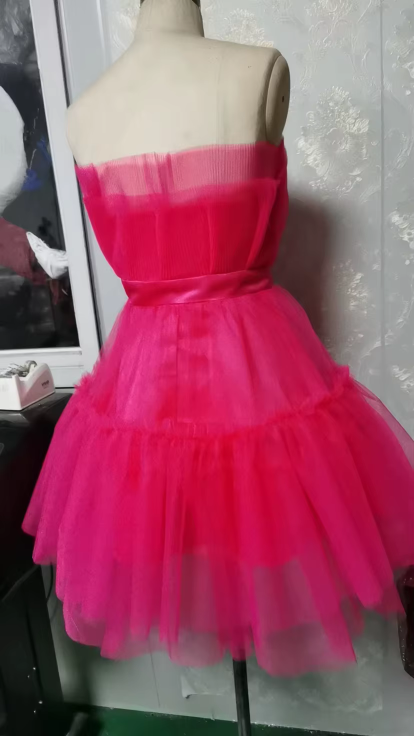 Robe en maille pour femme, haut de poitrine, style nœud, robe pommeau