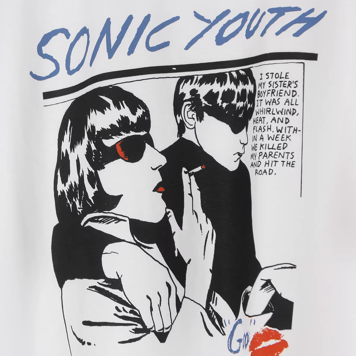 Sonic Youth T-Shirt Goo expérimental Grunge Pixies Band blanc vêtements pour hommes manches courtes été coton cadeau imprimé chemise