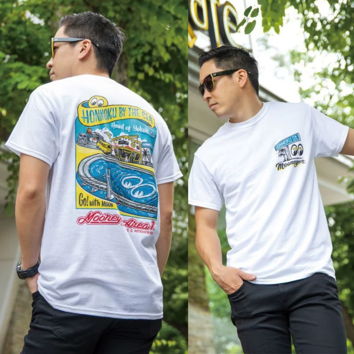 T-shirt tendance The Sea Moon pour homme et femme