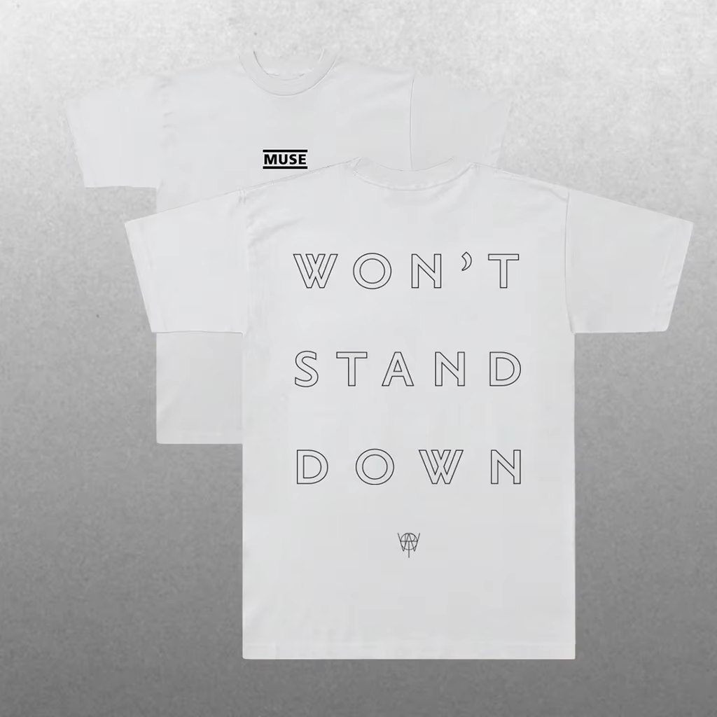 Nouvel album de la groupe Muse 2026. T-shirt en coton pour homme