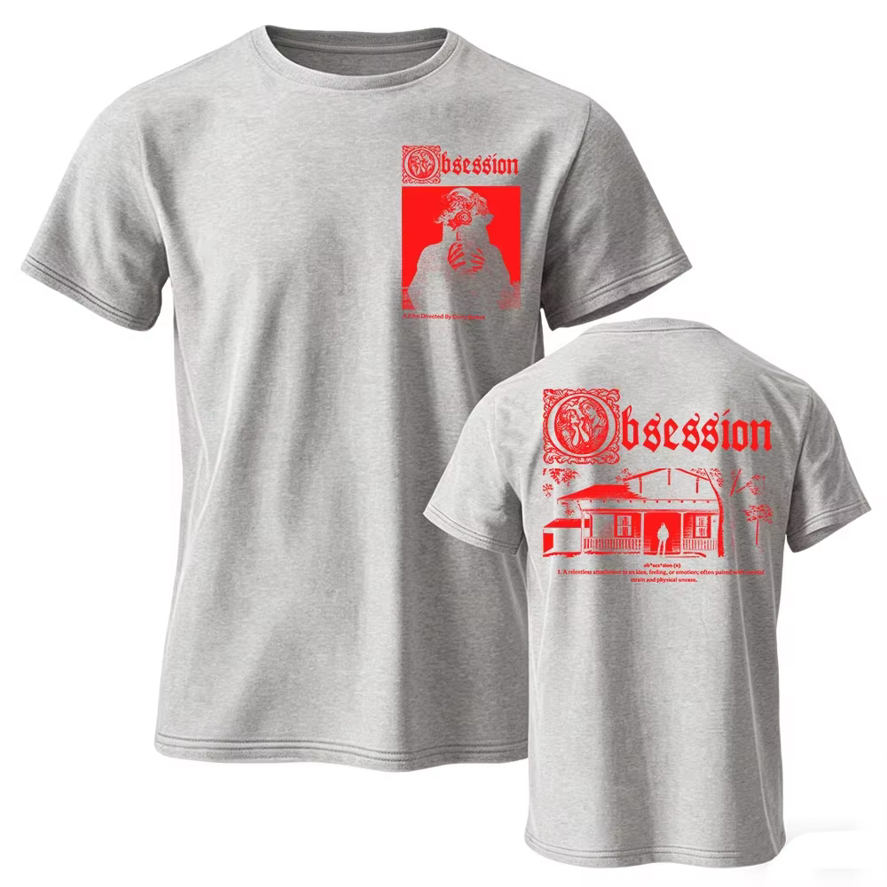 T-shirt « Movie Obsession I Love You » en coton décontracté pour homme/femme