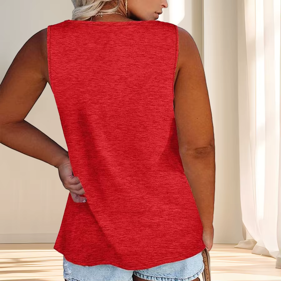 Débardeur décontracté grande taille pour femmes