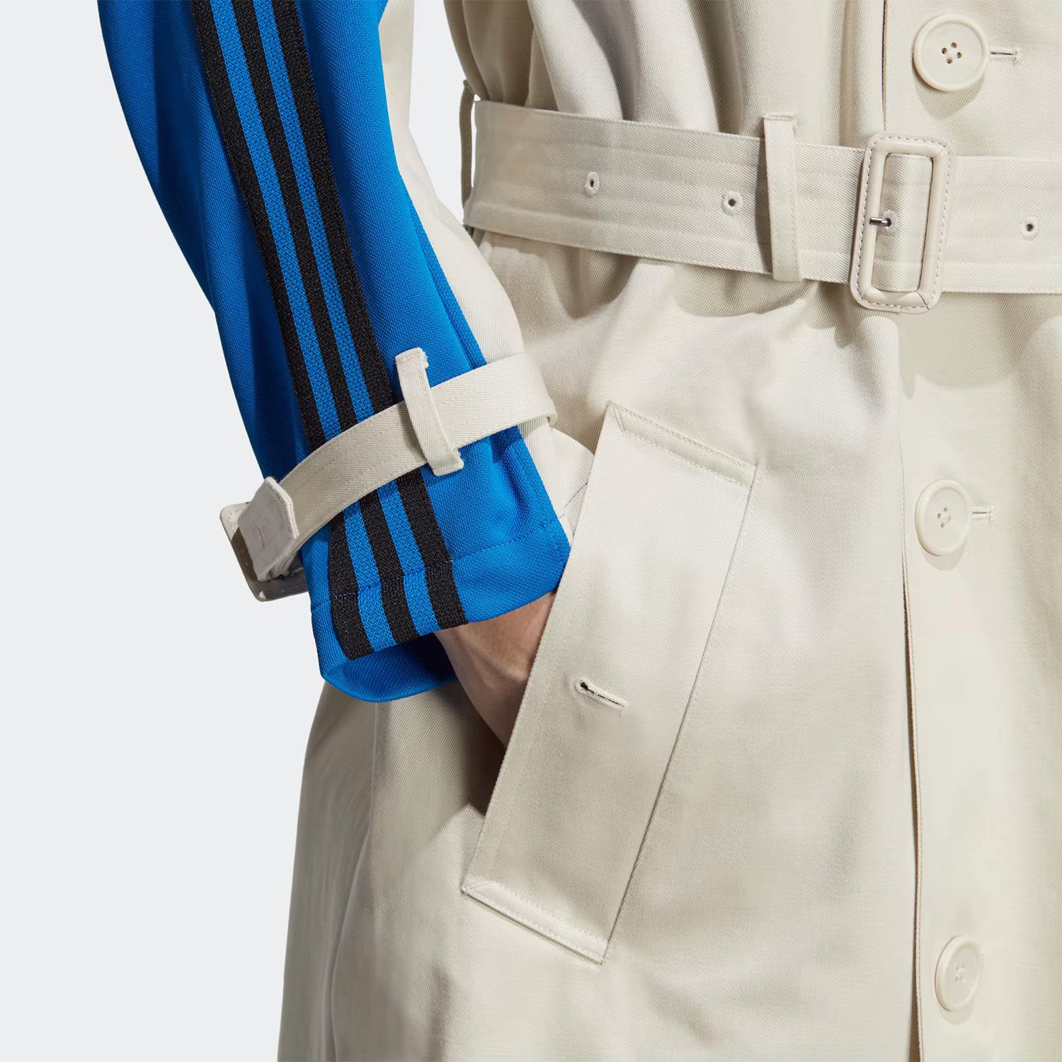 Veste longue de sport à capuche pour homme Adidas Trefoil authentique IA2466