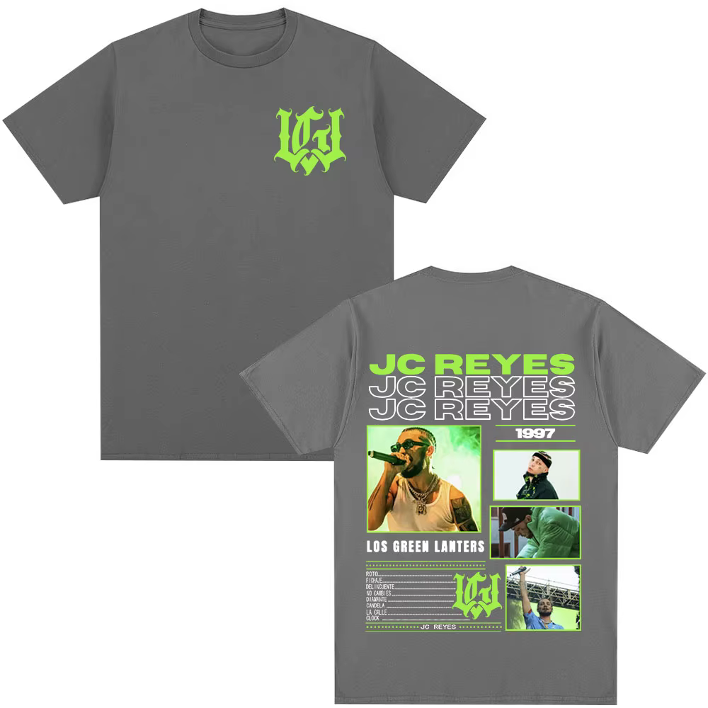 Rappeur Jc Reyes Los Green Lanters T-shirts Hommes Femmes Vêtements Hip Hop Mode
