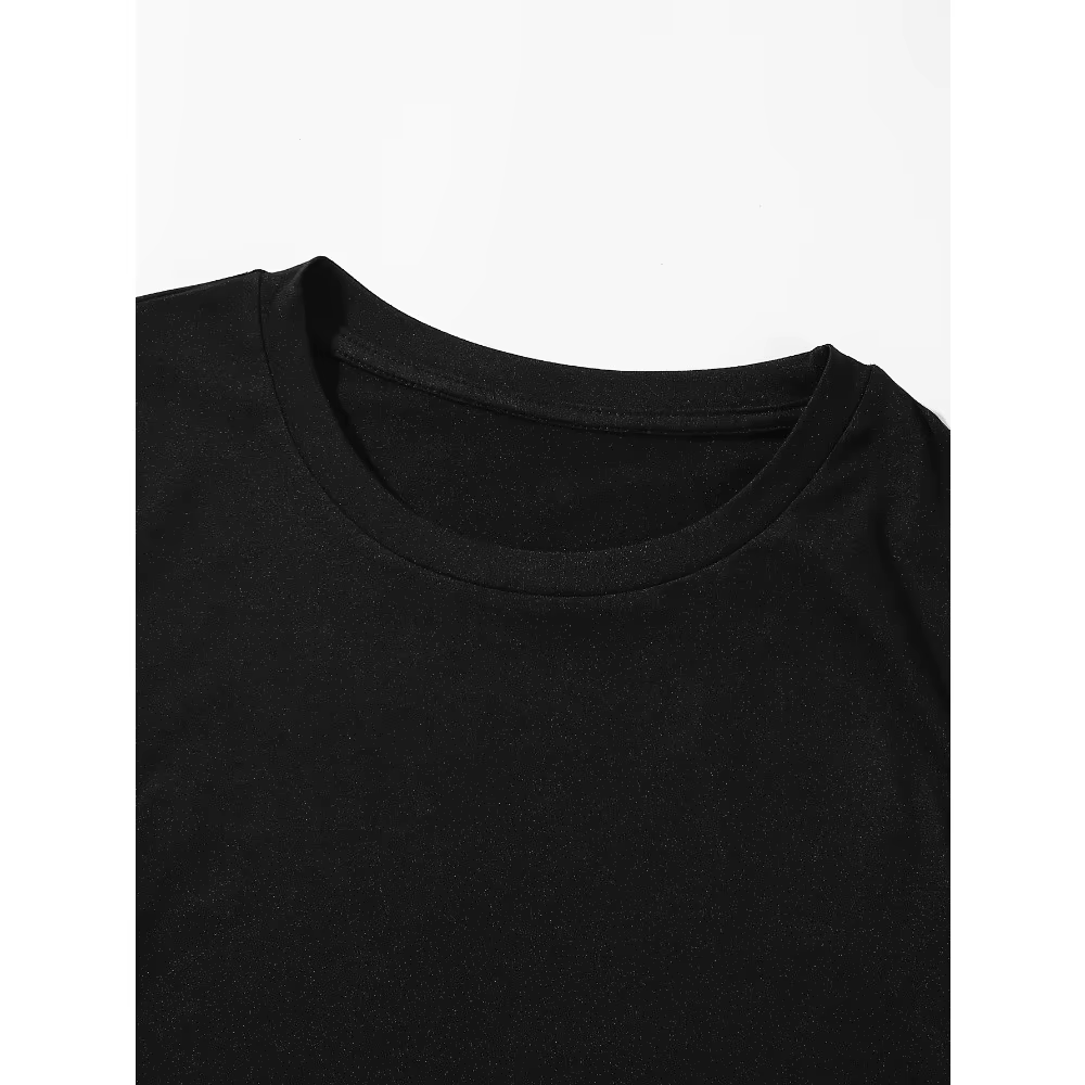 T-shirt décontracté unisexe à imprimé crâne style sombre