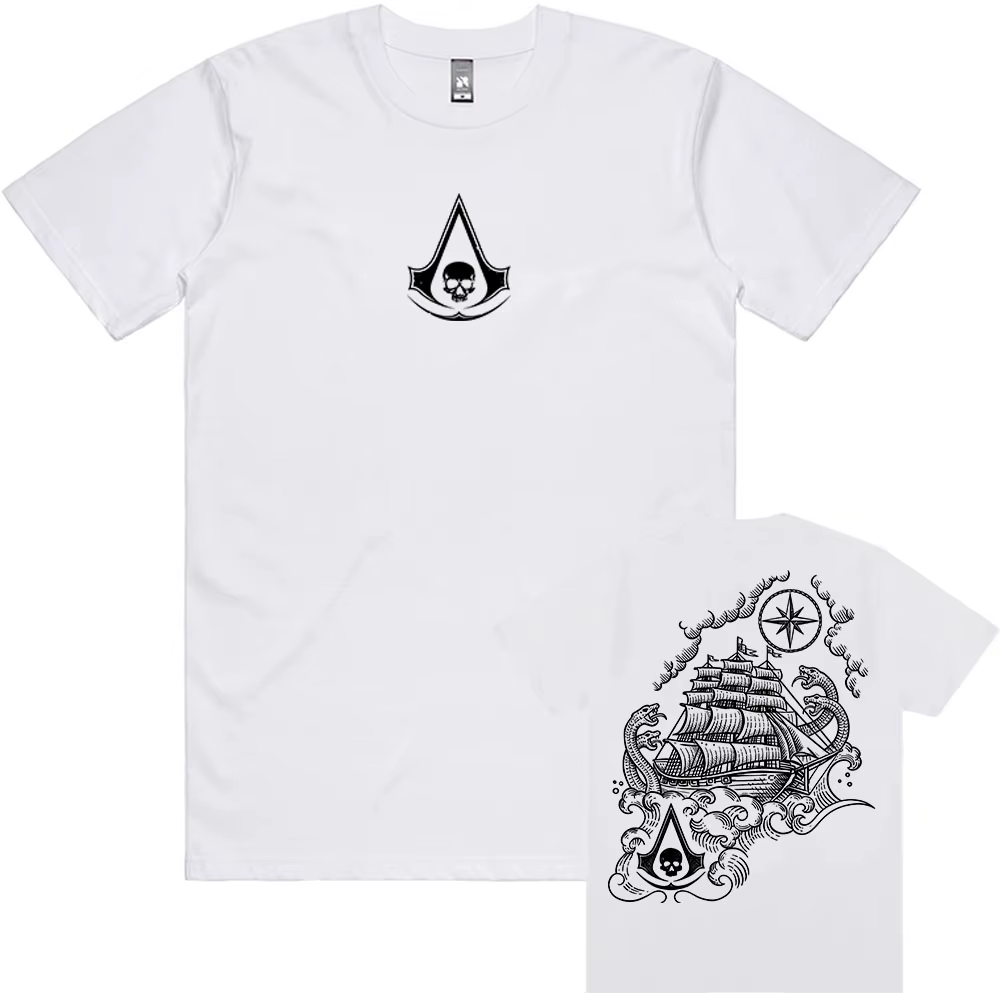 T-shirt Assassin's Creed Black Flag Resynced Map