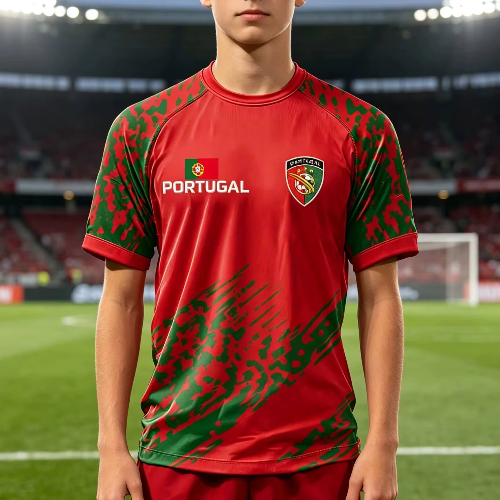 Maillots de football imprimés drapeau du Portugal, t-shirts pour hommes, t-shirts pour femmes, hauts pour garçons, t-shirts pour enfants, t-shirts parent-enfant, séchage rapide, manches courtes, t-shi