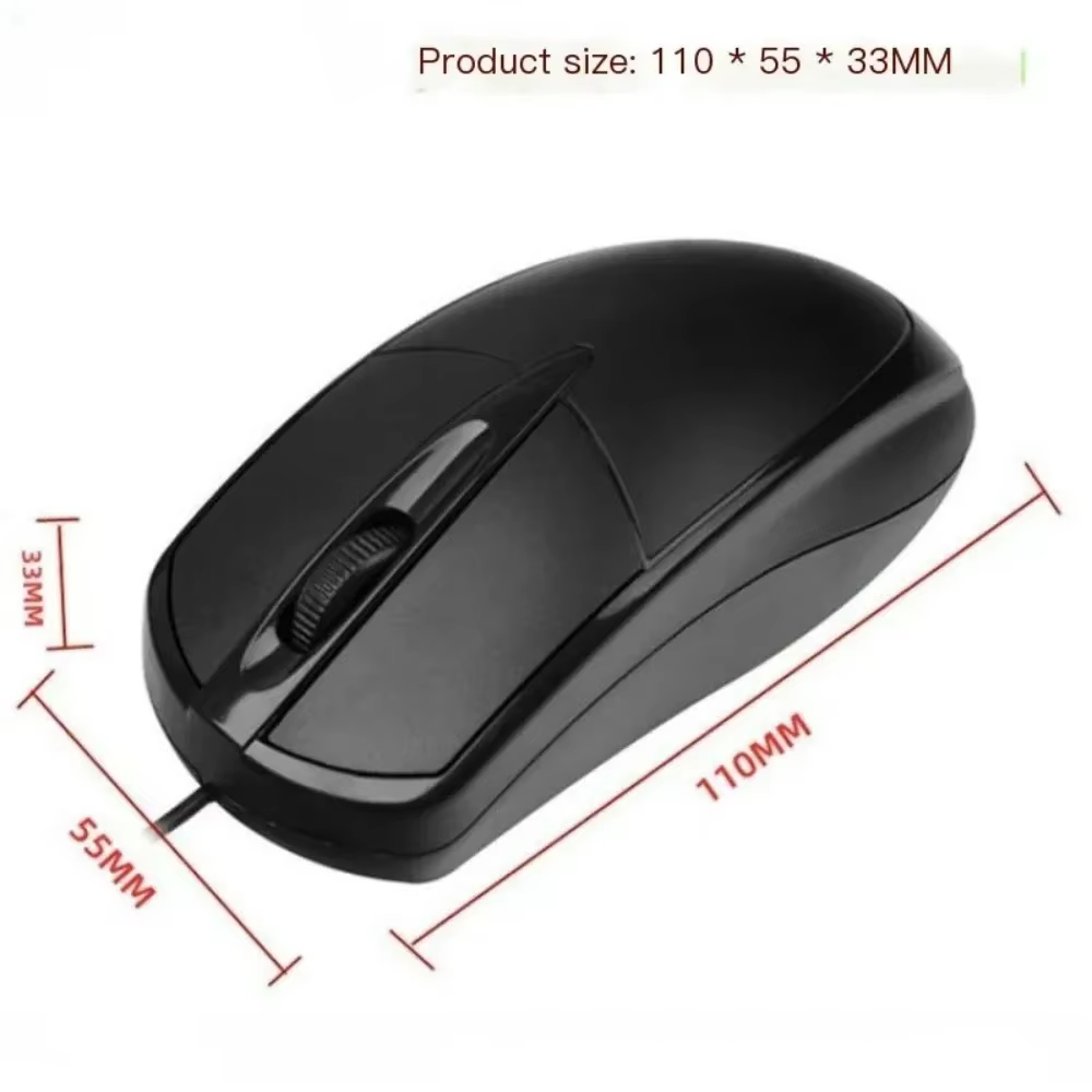 1.2M USB souris filaire optique ordinateur portable bureau à domicile souris anti-dérapant rouleau 3D 1200DPI jeu Mause accessoires informatiques pour PC de bureau