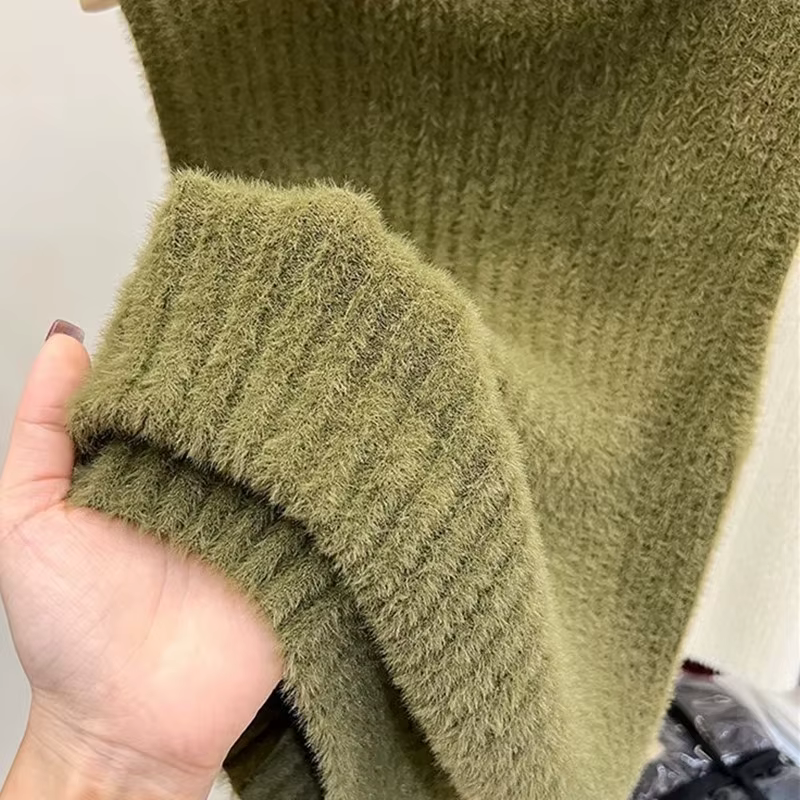 Femmes automne hiver sans manches pull gilet débardeurs couleur unie mince chemise à fond tricoté col roulé pulls dames hauts