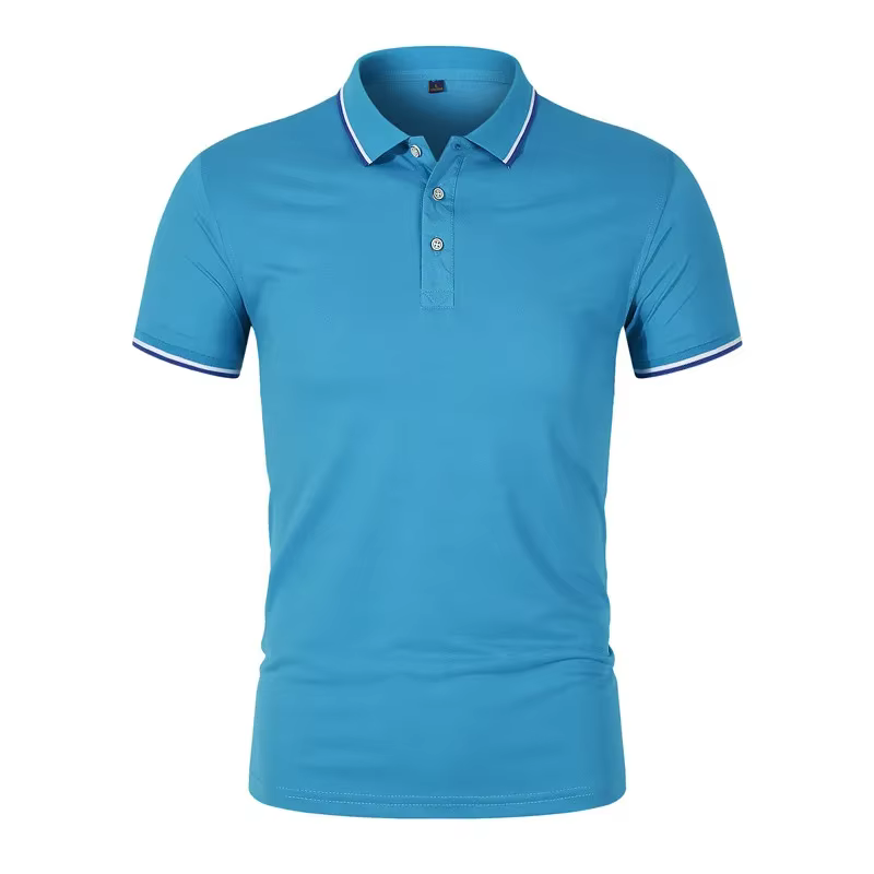 Polo brodé à manches courtes pour hommes et femmes