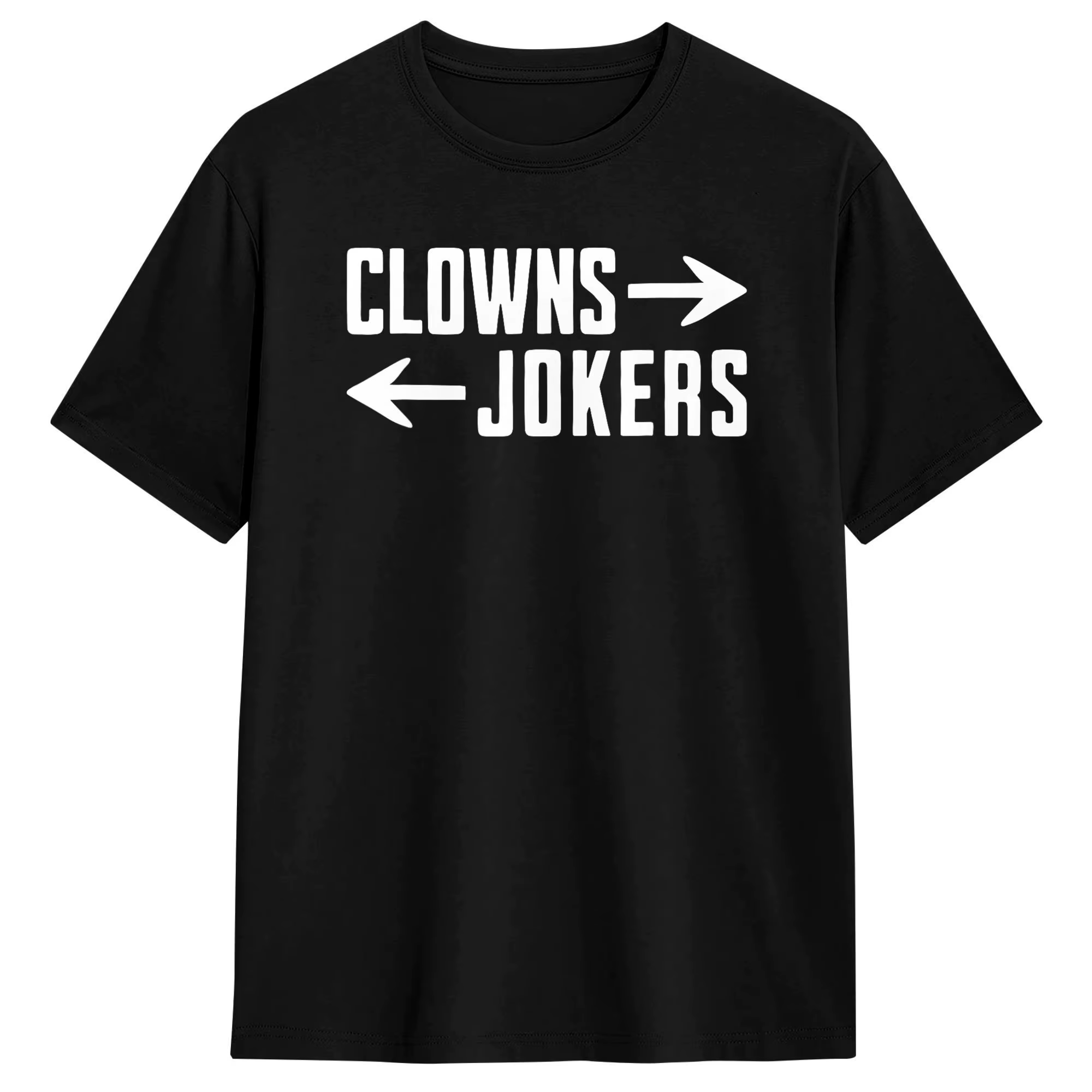 T-shirt en coton vintage « Direction Clowns à gauche