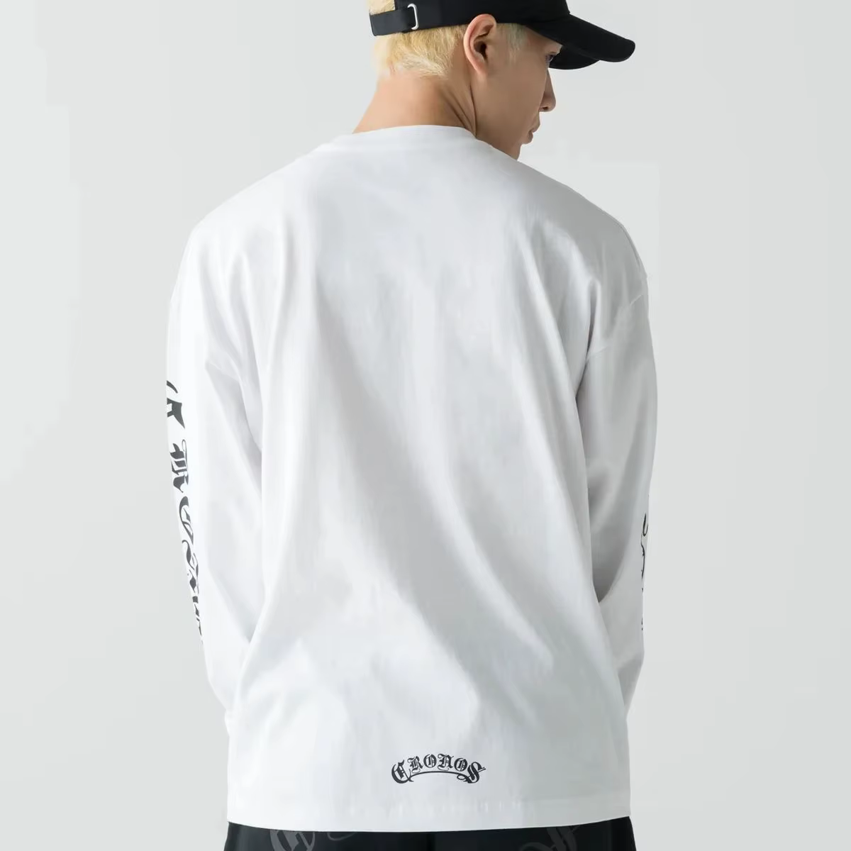 T-shirt à manches longues surdimensionné pour homme